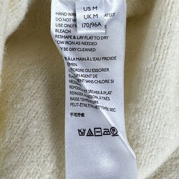 Anthropologie Joy Fringe Sweater Womens Medium Cozy Casual Pullover V-Neck Boho - Picture 14 of 15